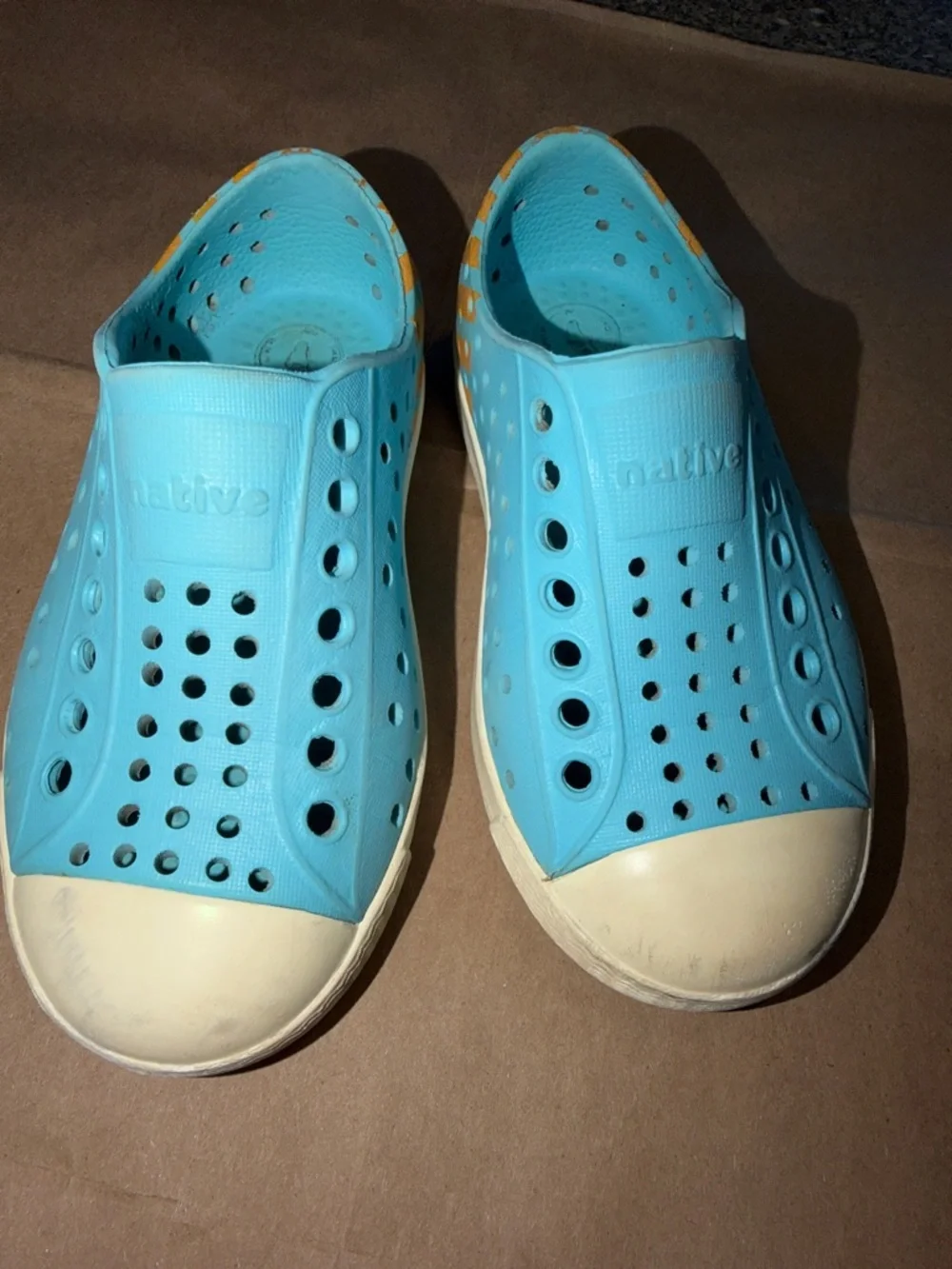 Native Kids Water Shoes in Aqua Blue